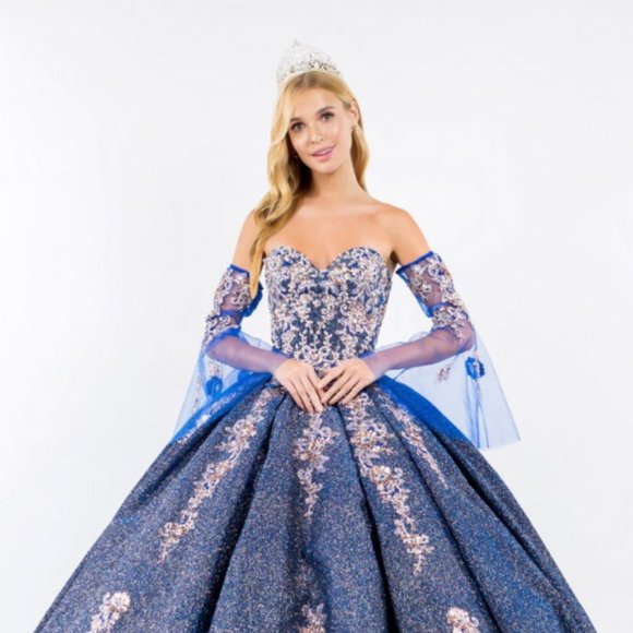 Long Sleeve Lace Girls Party Gown GFGD515 main image 1